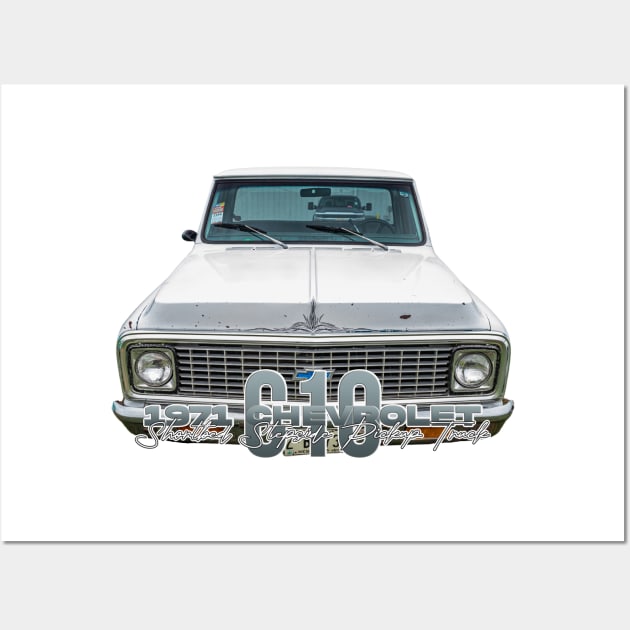 1971 Chevrolet C10 Shortbed Stepside Pickup Truck Wall Art by Gestalt Imagery